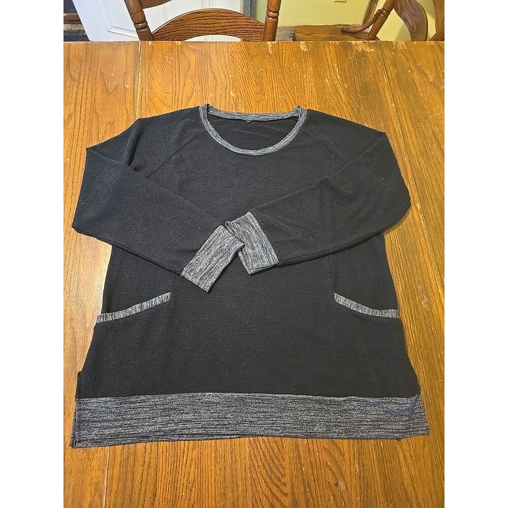 Unbranded Sweater Adult XXL Black & Gray Heathered